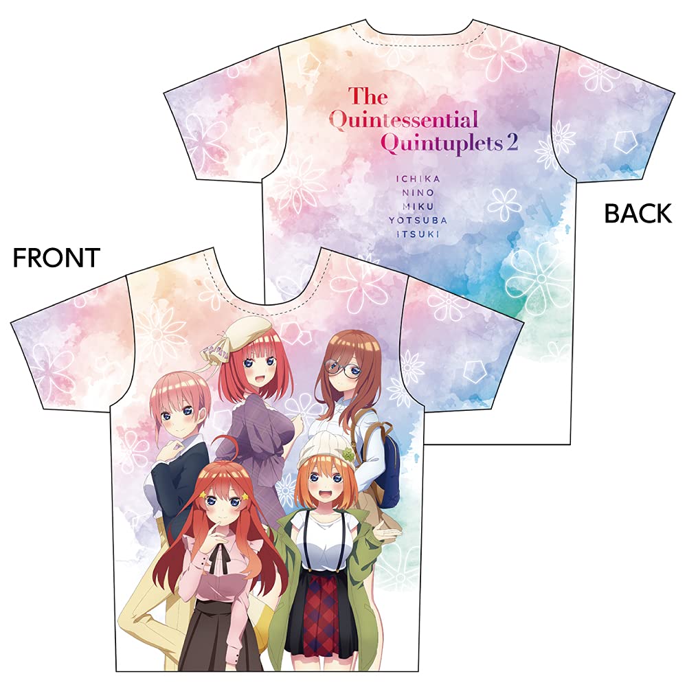 Amazon.co.jp: 五等分の花嫁∬ フルグラフィックTシャツ XLサイズ 中野